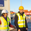 Suella Braverman with Border Force officials in the Port of Grangemouth, Scotland in January this year. | (Photo credit: Suella Braverman / Twitter)