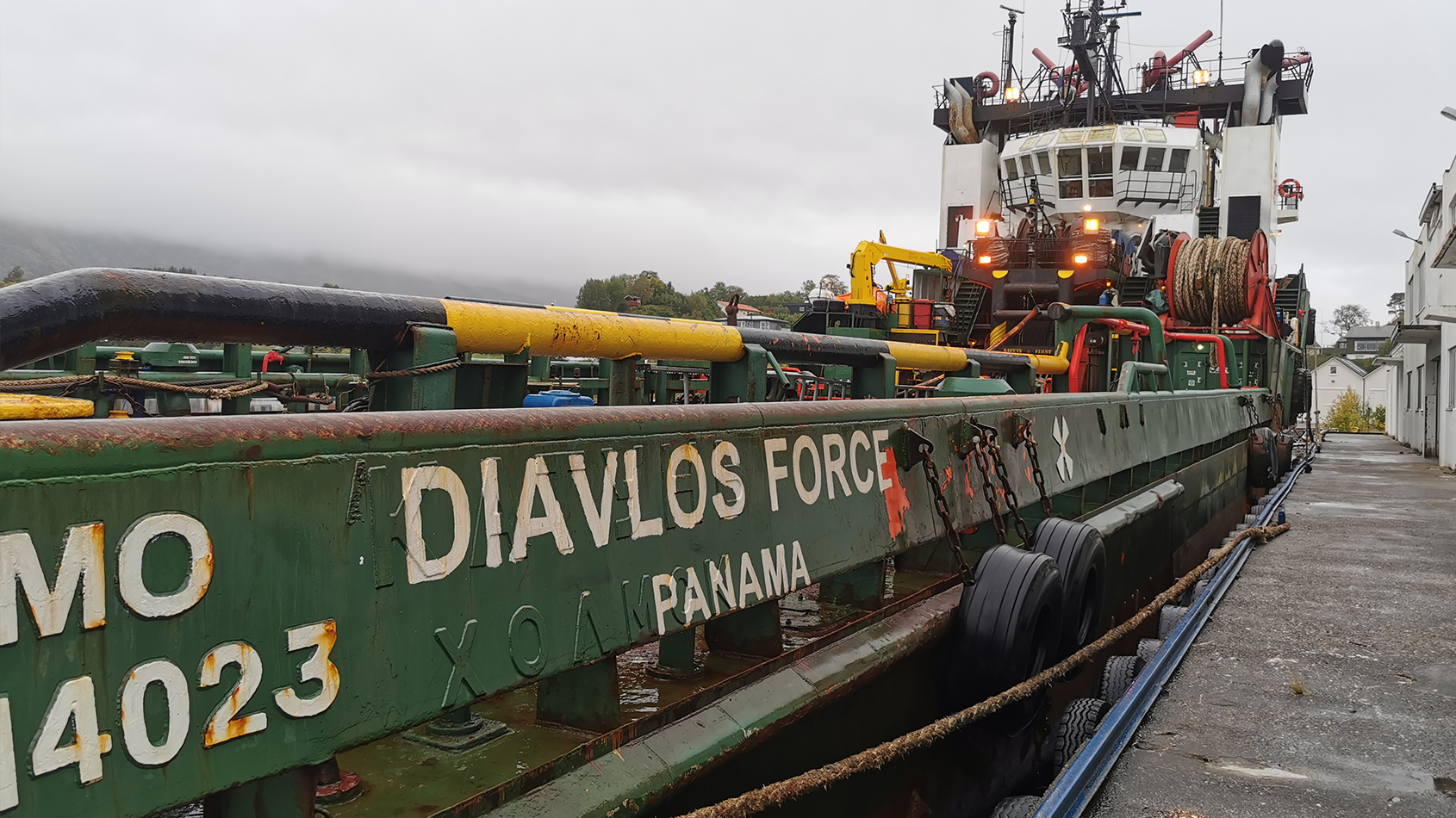 MV Diavlos Force in harbour in Norway | Source: ITF