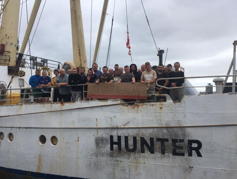 The crew of the Hunter
